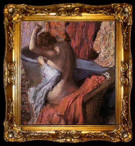 framed  Edgar Degas Seated Bather Drying Herself, ta009-2